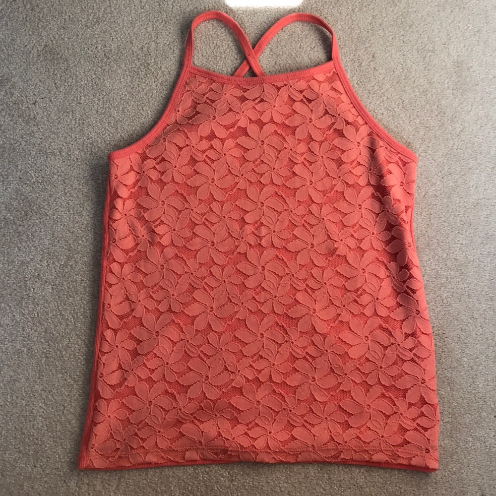 💐Abercrombie Flower Lace Tank💐